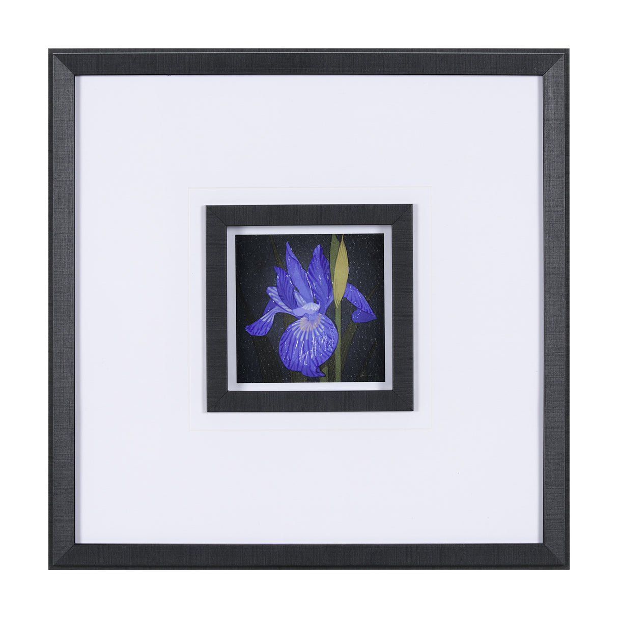 Flower Portrait IV by Mercana Studio a Hand Embellished Textured Framed Art Print Matted under Glass from Mercana - Luna Furniture