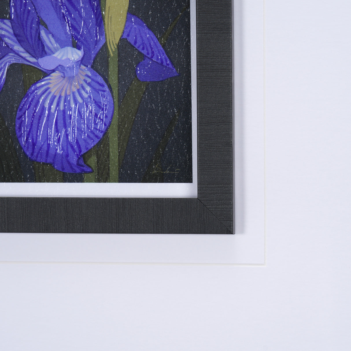 Flower Portrait IV by Mercana Studio a Hand Embellished Textured Framed Art Print Matted under Glass from Mercana - Luna Furniture