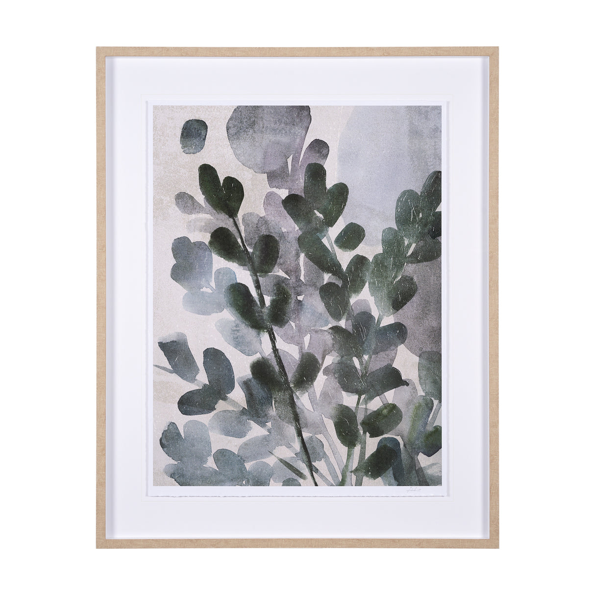 Summer Foliage II by Mercana Studio a Hand Embellished Textured Framed Art Print Matted under Glass from Mercana - Luna Furniture