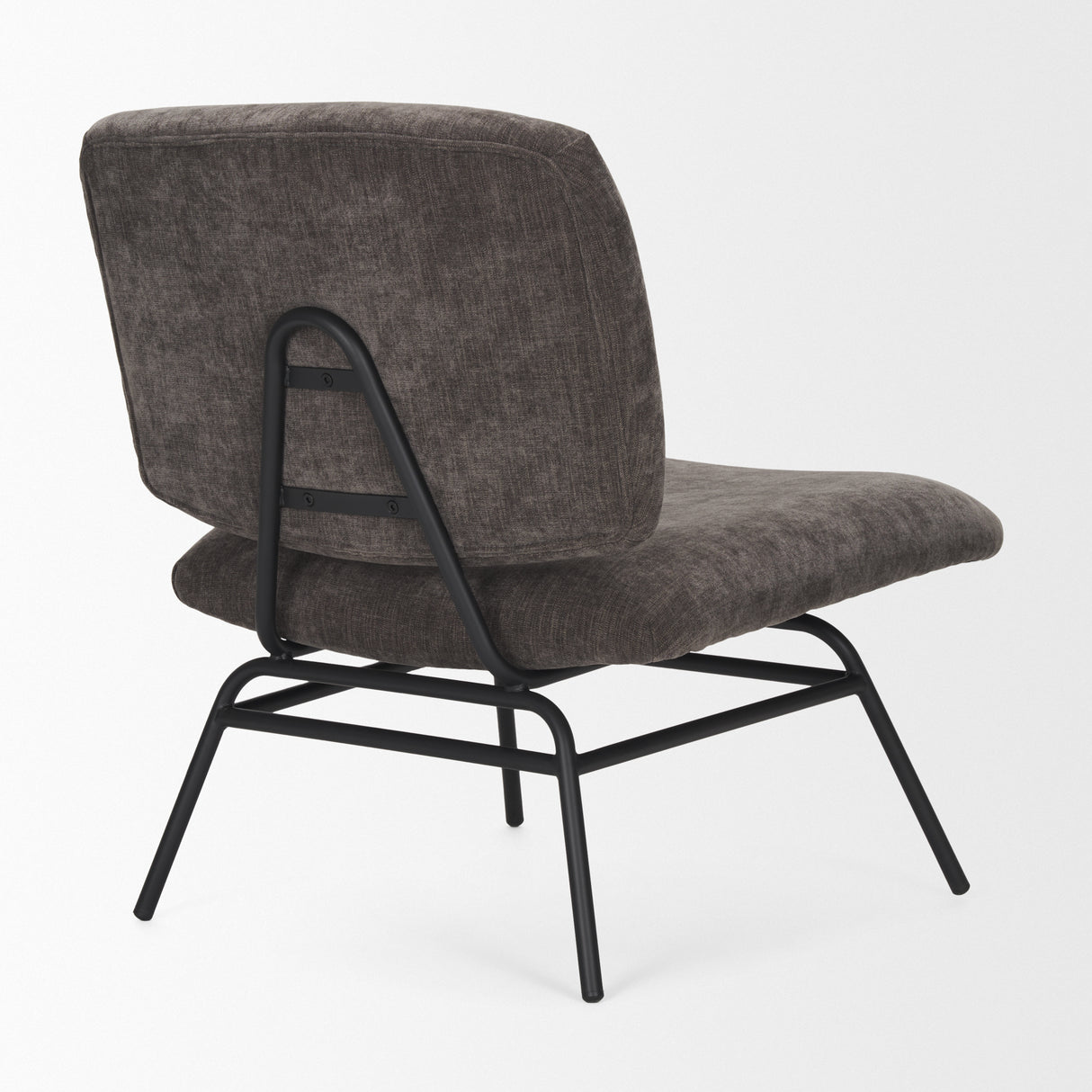 Nora Charcoal Fabric w/ Matte Black Metal Legs Accent Chair from Mercana - Luna Furniture