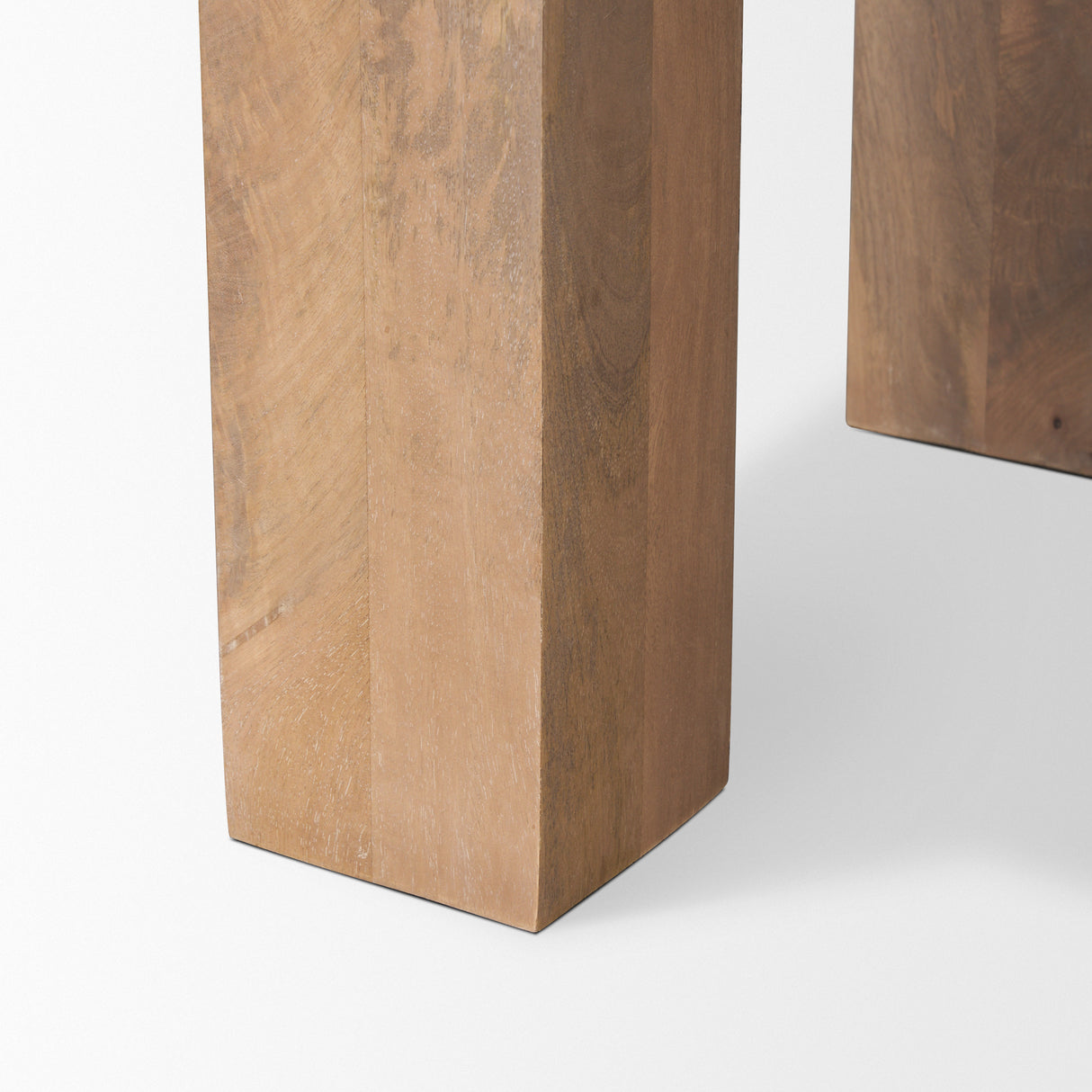 Beth Light Brown Wood Square Accent Table from Mercana - Luna Furniture