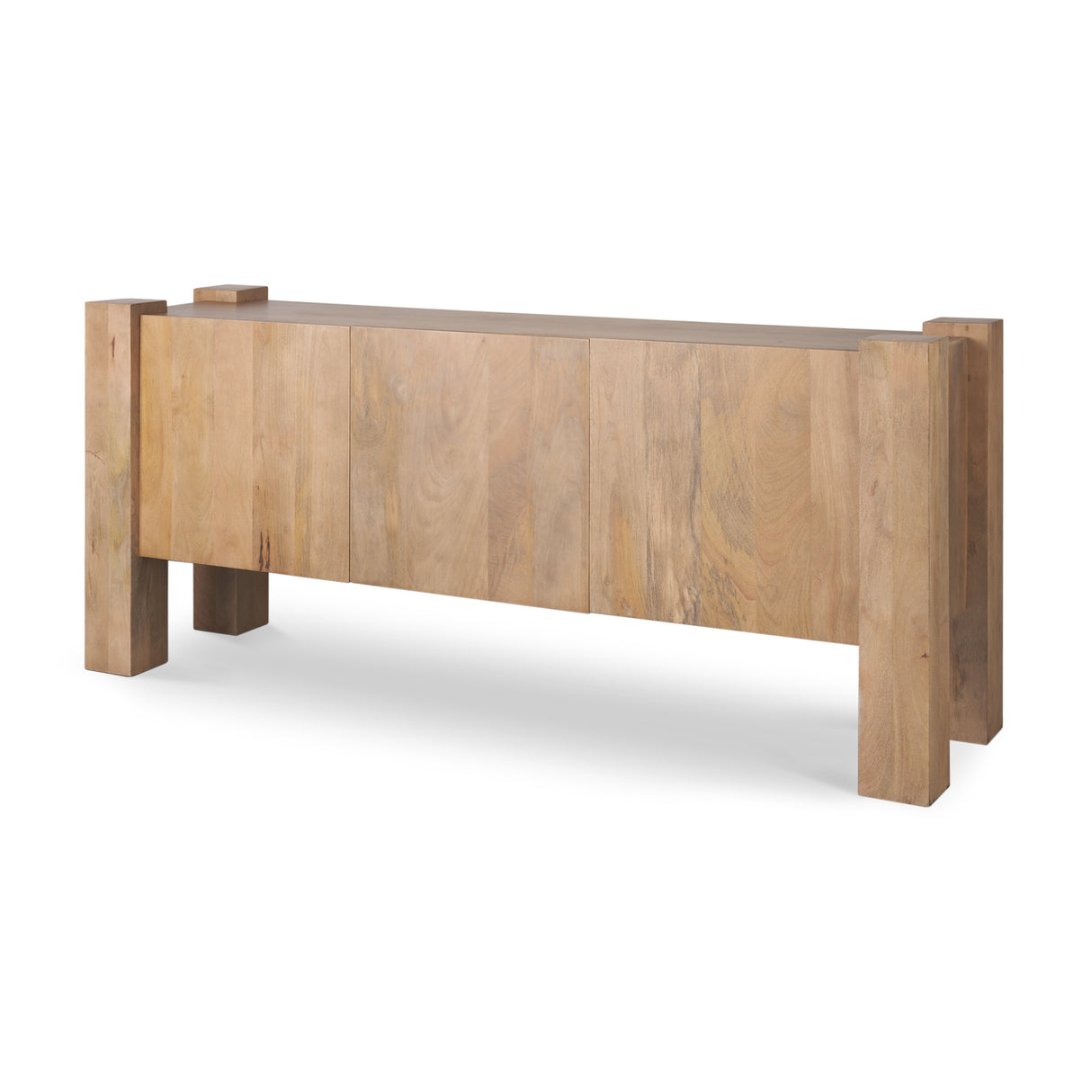Beth Light Brown Wood w/ 3 Doors Sideboard from Mercana - Luna Furniture