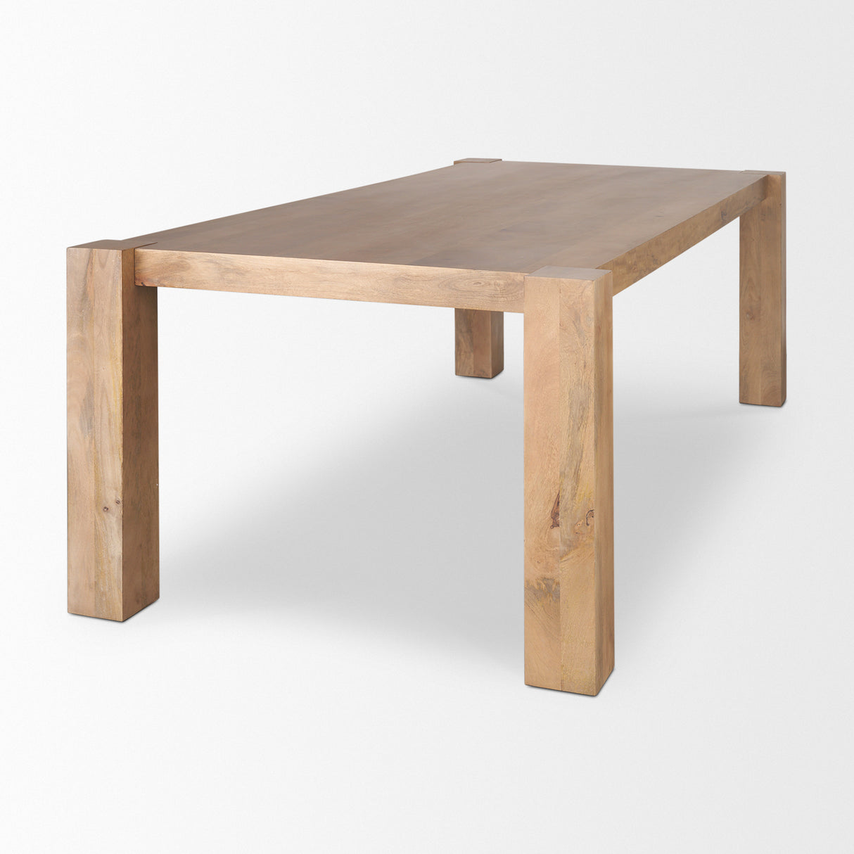 Beth Light Brown Wood Rectangular Dining Table from Mercana - Luna Furniture