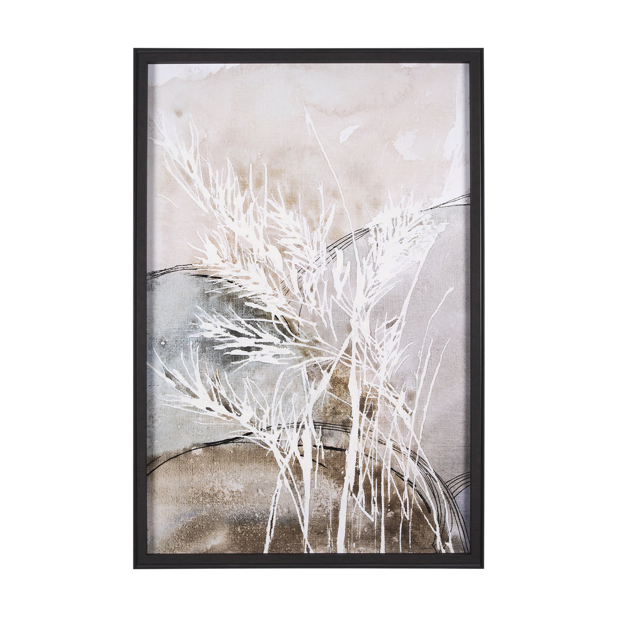 Blowing Grass I by Mercana Studio a Hand Embellished Textured Framed Art Print from Mercana - Luna Furniture