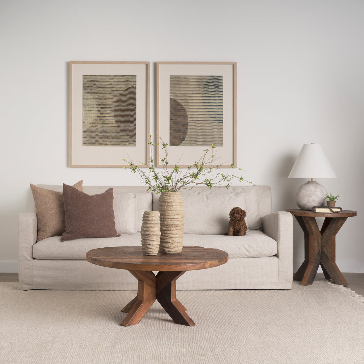 Heidi Reclaimed Brown Wooden Coffee Table from Mercana - Luna Furniture