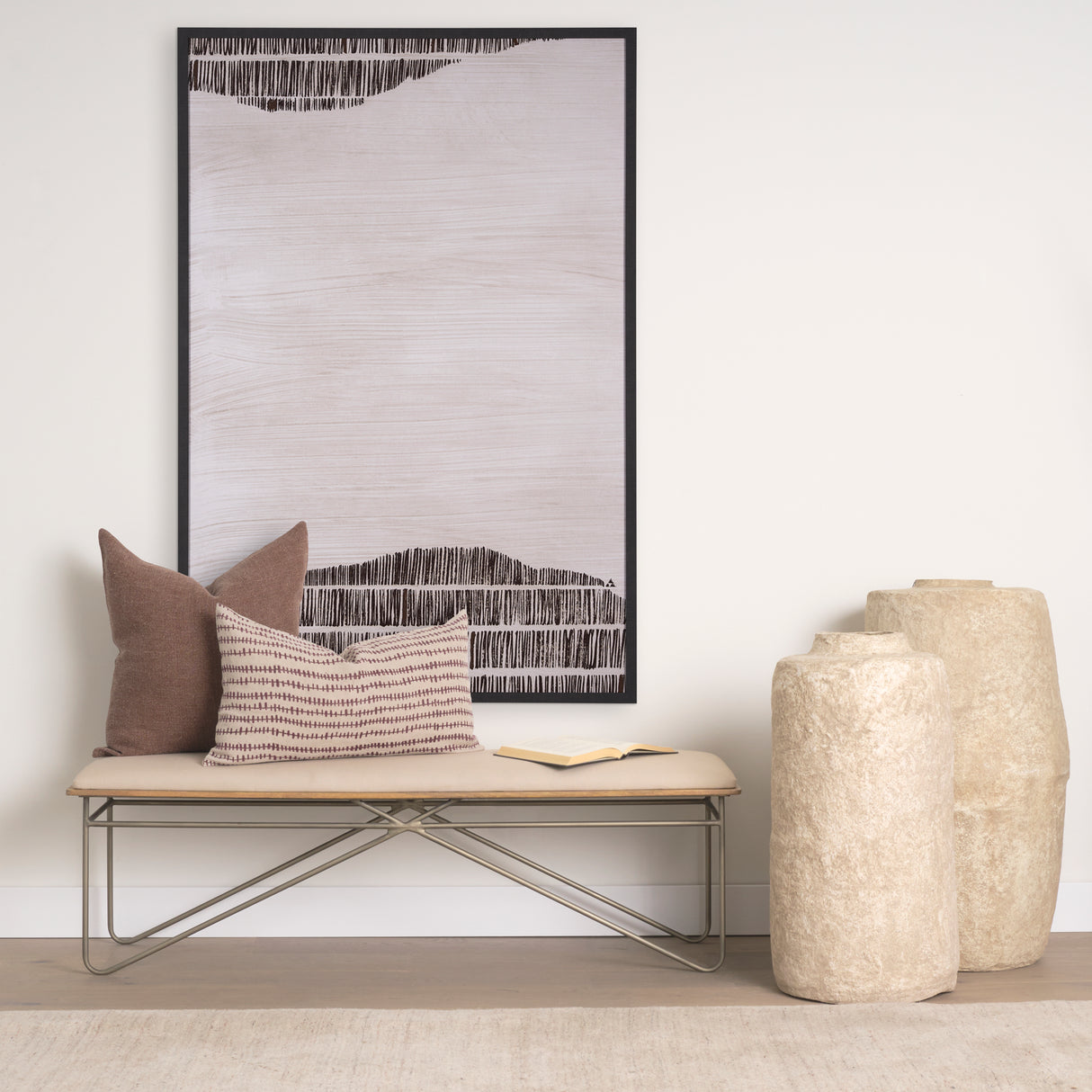 Delineation II by Mercana Studio a Hand Embelished Textured Framed Art Print from Mercana - Luna Furniture