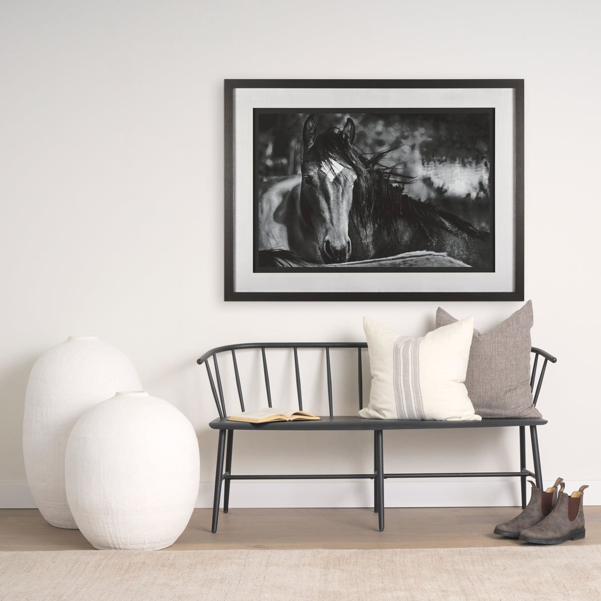 Patrice 22 x 22 Cream With Gray Stripes Decorative Pillow Cover from Mercana - Luna Furniture