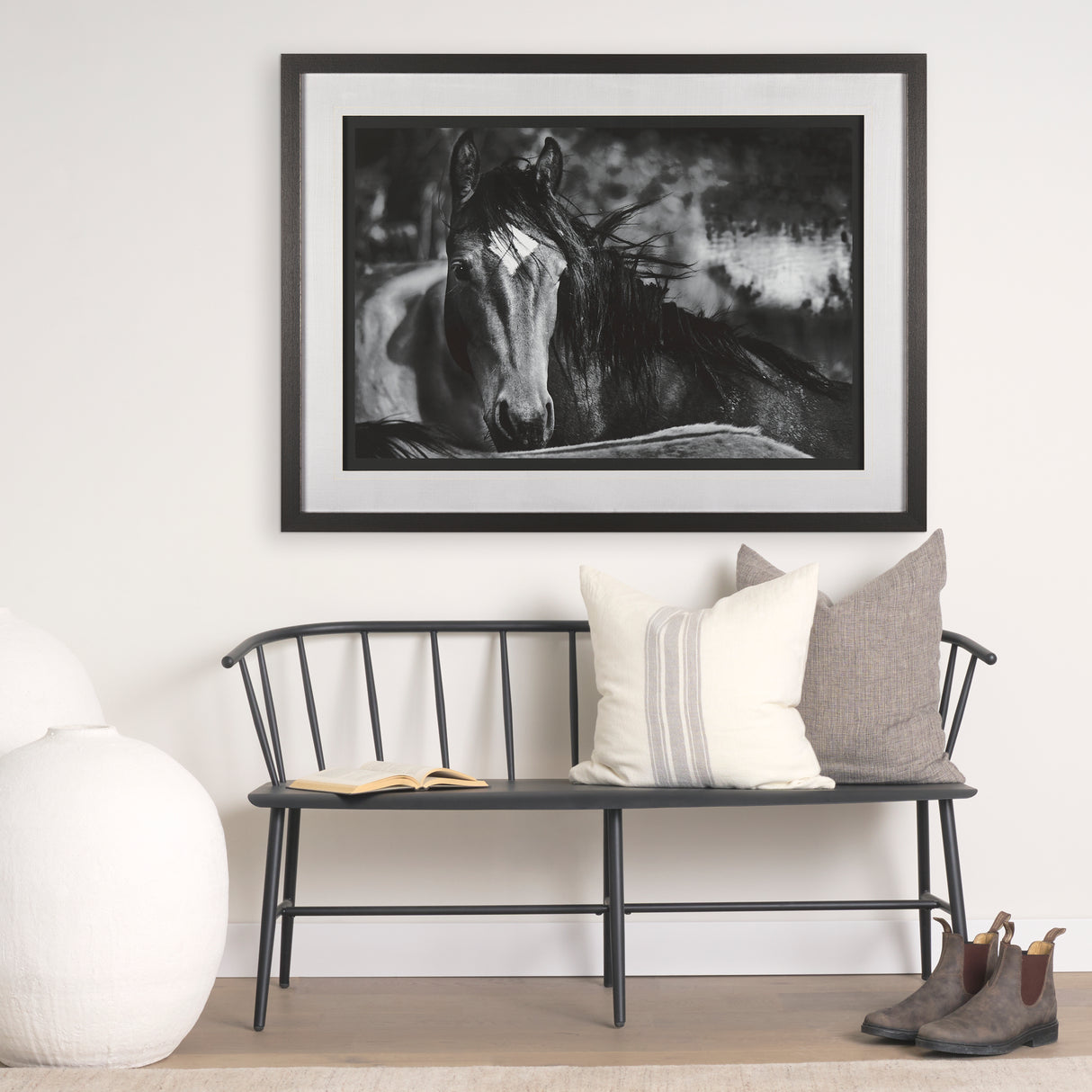 Watched Presence by Mercana Studio a Hand Embellished Textured Framed Photo Art Print Matted under G from Mercana - Luna Furniture