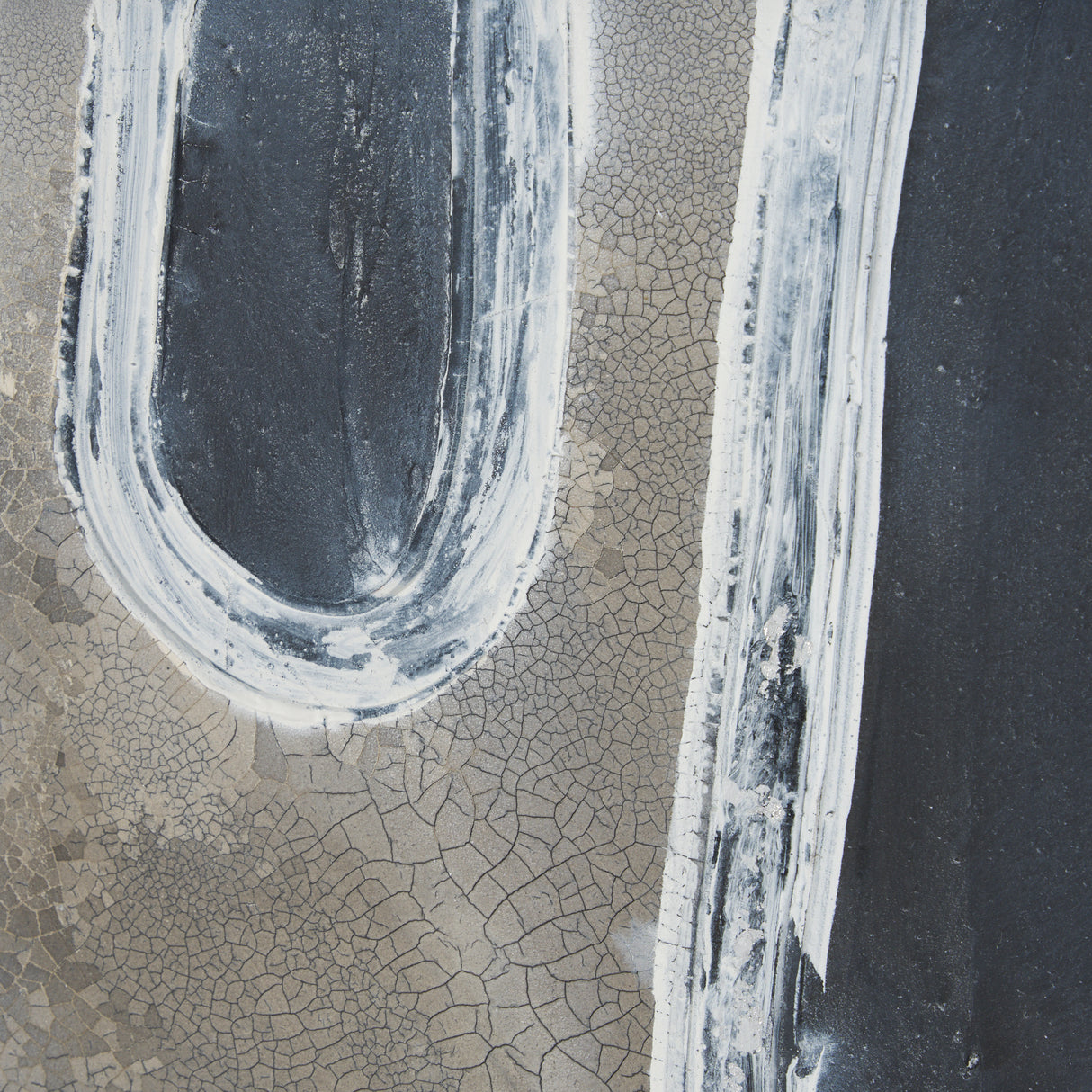 Contrasting Paths II by Studio M a handmade Original Framed 3D Textured Artwork under Glass from Mercana - Luna Furniture