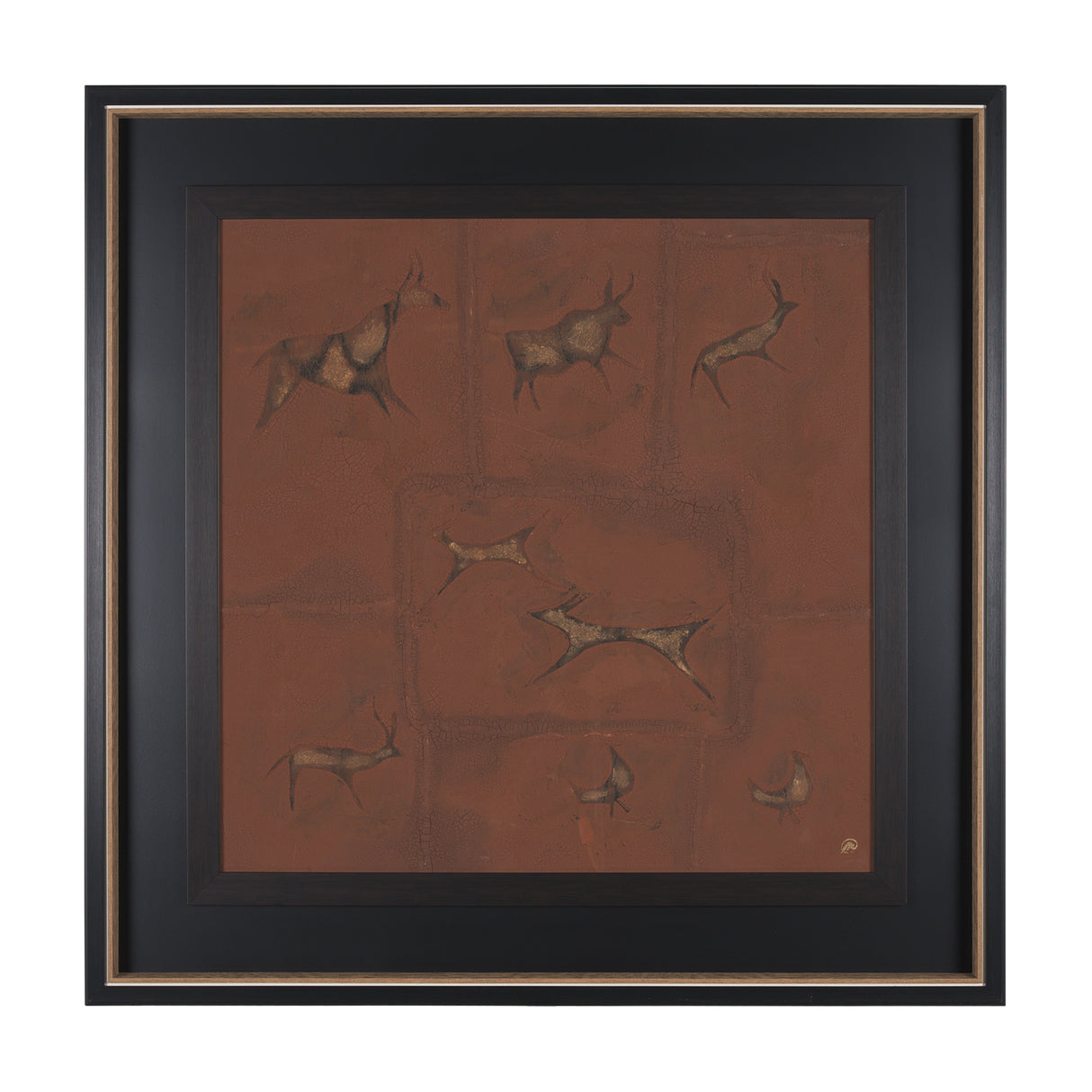 Stone Age II by Studio M a handmade Original Framed Artwork under Glass from Mercana - Luna Furniture