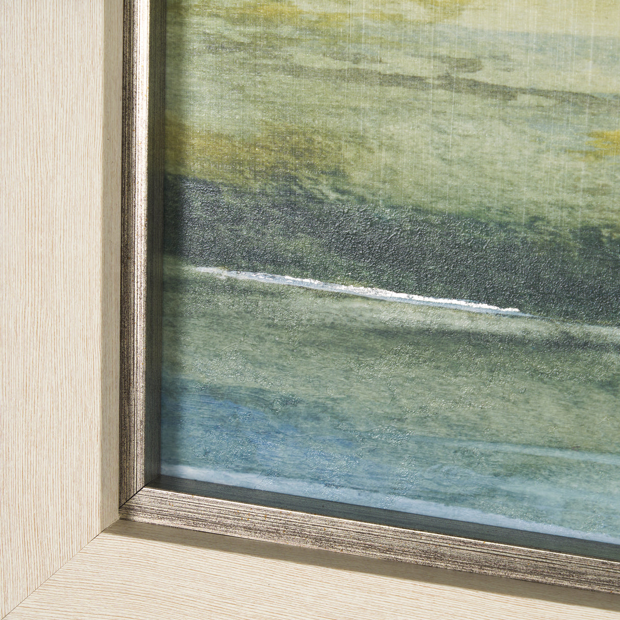 Spring Horizon II by Mercana Studio a Hand Embellished Textured Framed Art Print from Mercana - Luna Furniture