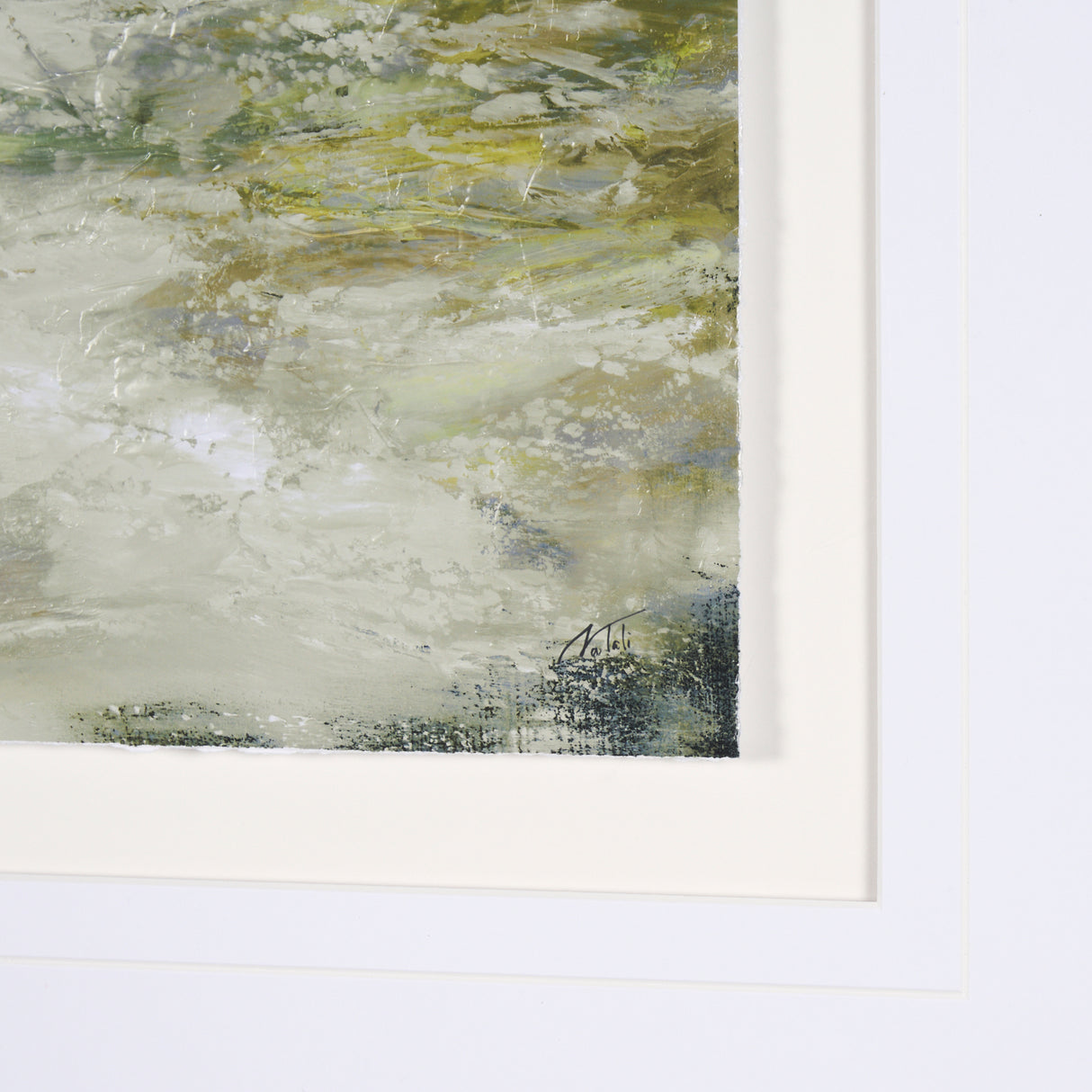 Springs Coming II by Mercana Studio a Hand Embellished Textured Framed Art Print Matted under Glass from Mercana - Luna Furniture