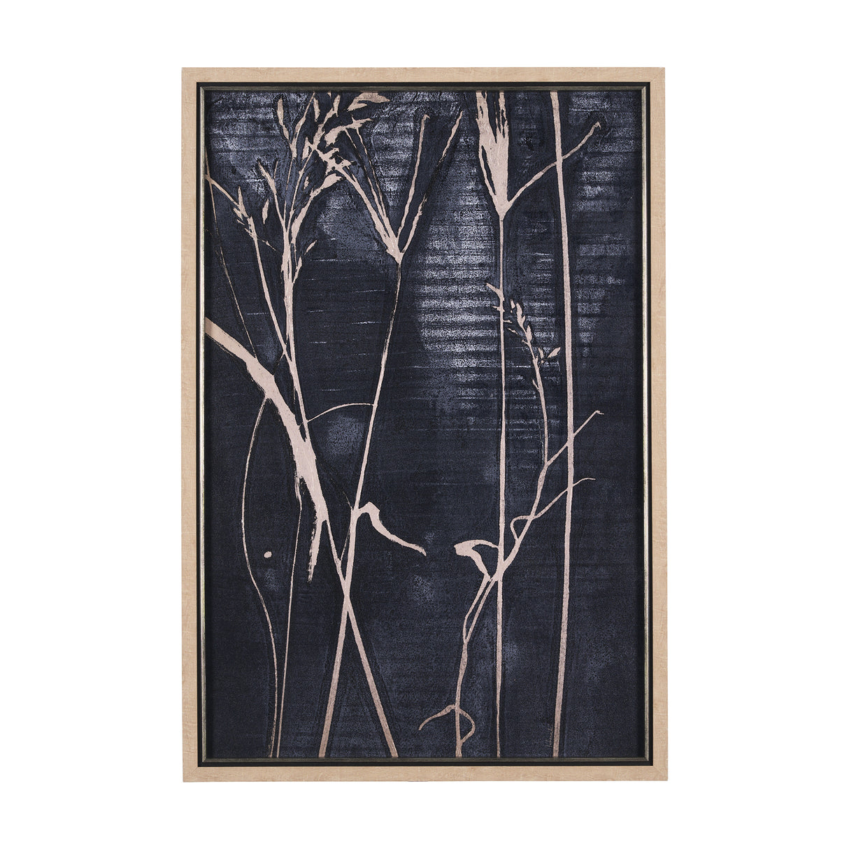Herbes Hautes Indigo I by Mercana Studio a Hand Embellished Textured Framed Art Print from Mercana - Luna Furniture