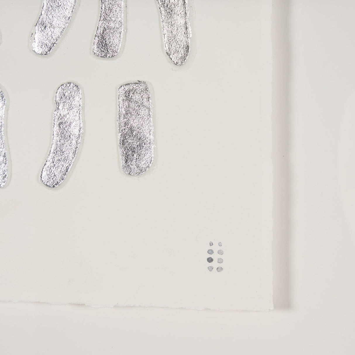 Silver Pebbles by Studio M a handmade Original Framed Artwork under Glass from Mercana - Luna Furniture