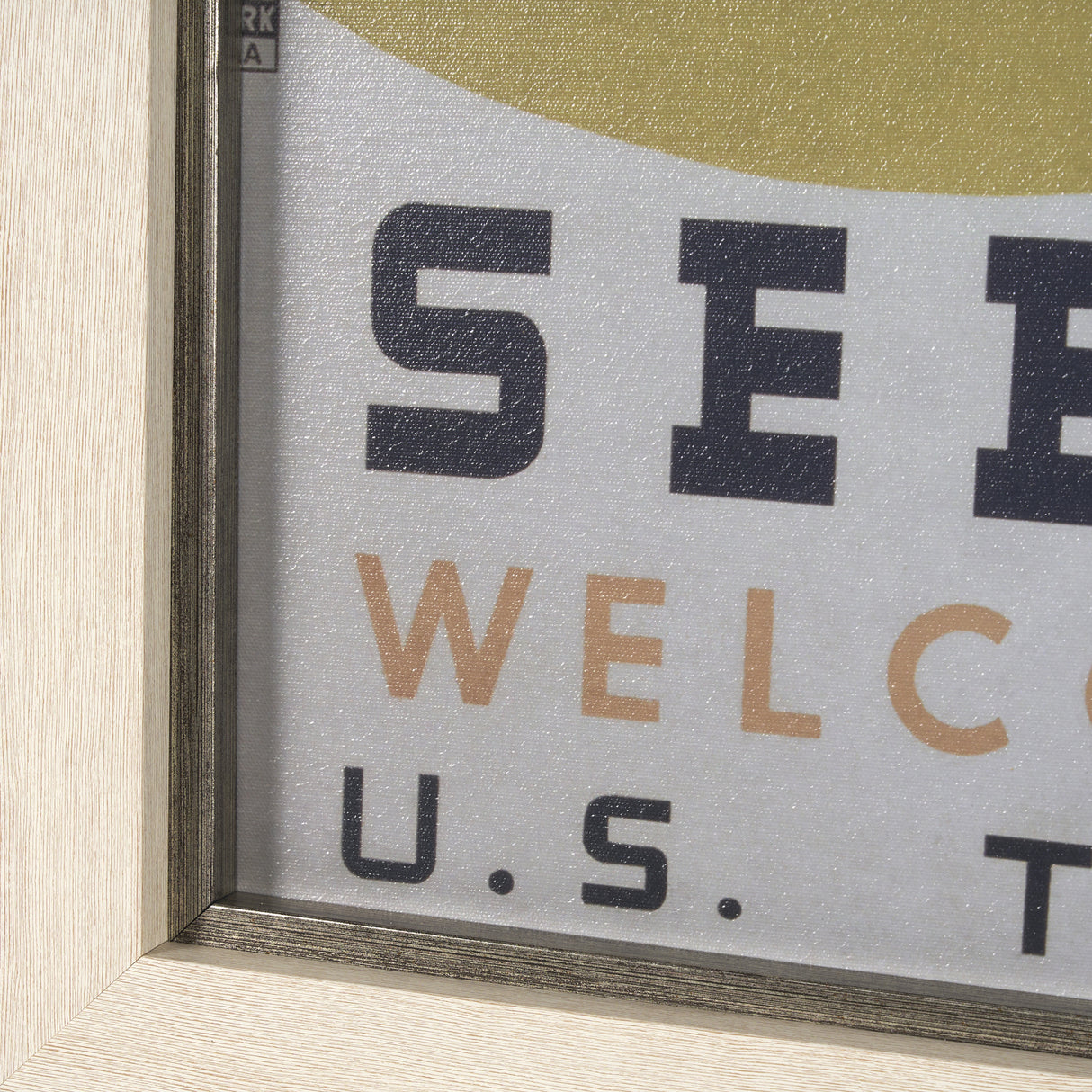 See America by Vintage Collection a Hand Embellished Textured Framed Art Print from Mercana - Luna Furniture