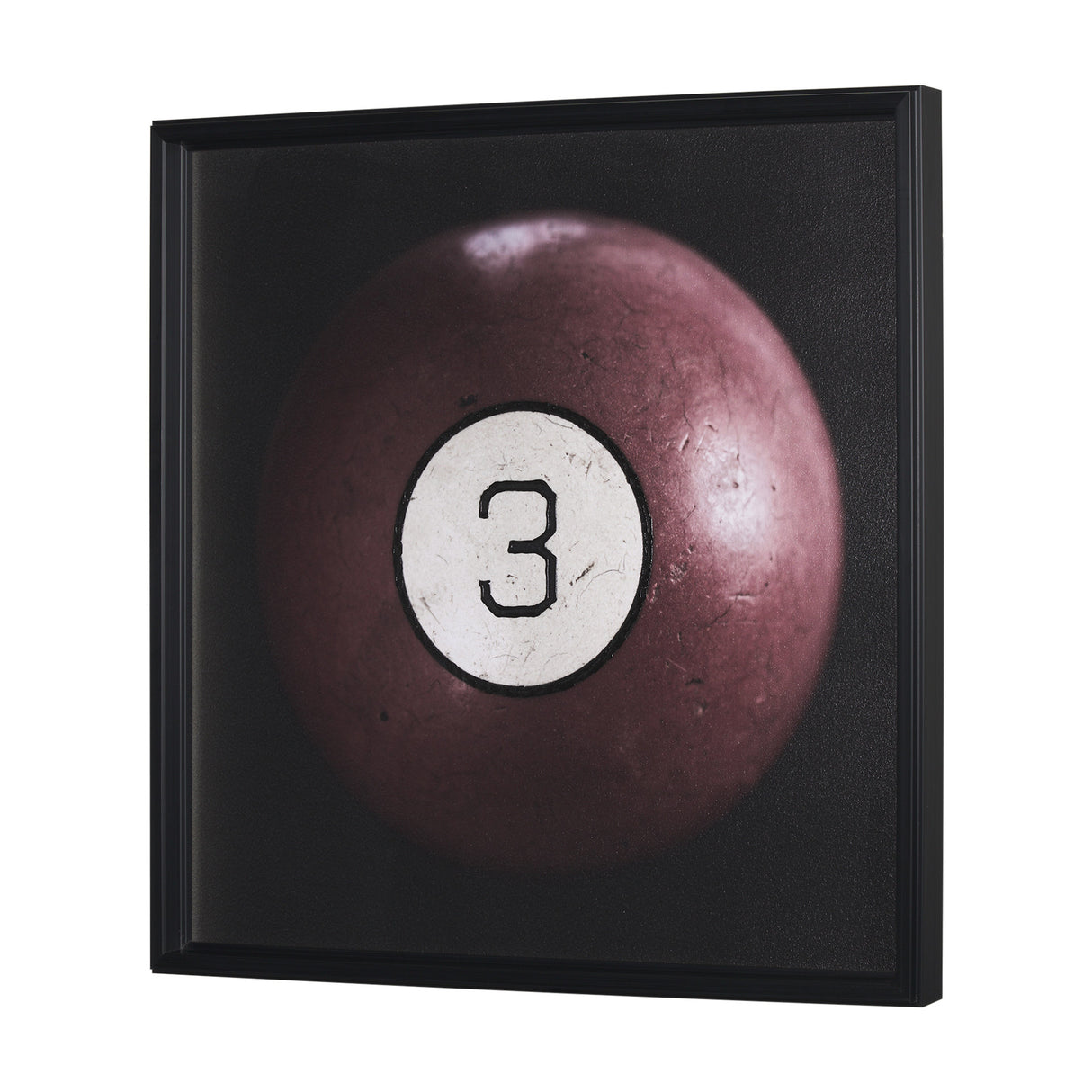 Billiard IV 3 Ball by Chris Dunker a Hand Embelished Textured Framed Art Decograph Print from Mercana - Luna Furniture