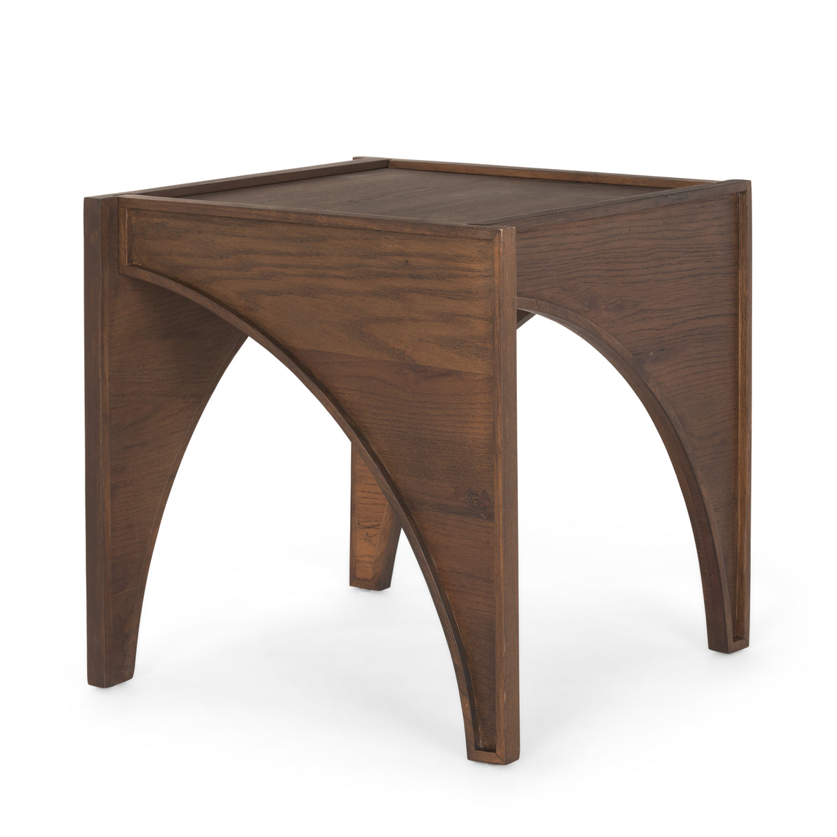 Laraya Medium Brown Wood w/ Arches End Table from Mercana - Luna Furniture
