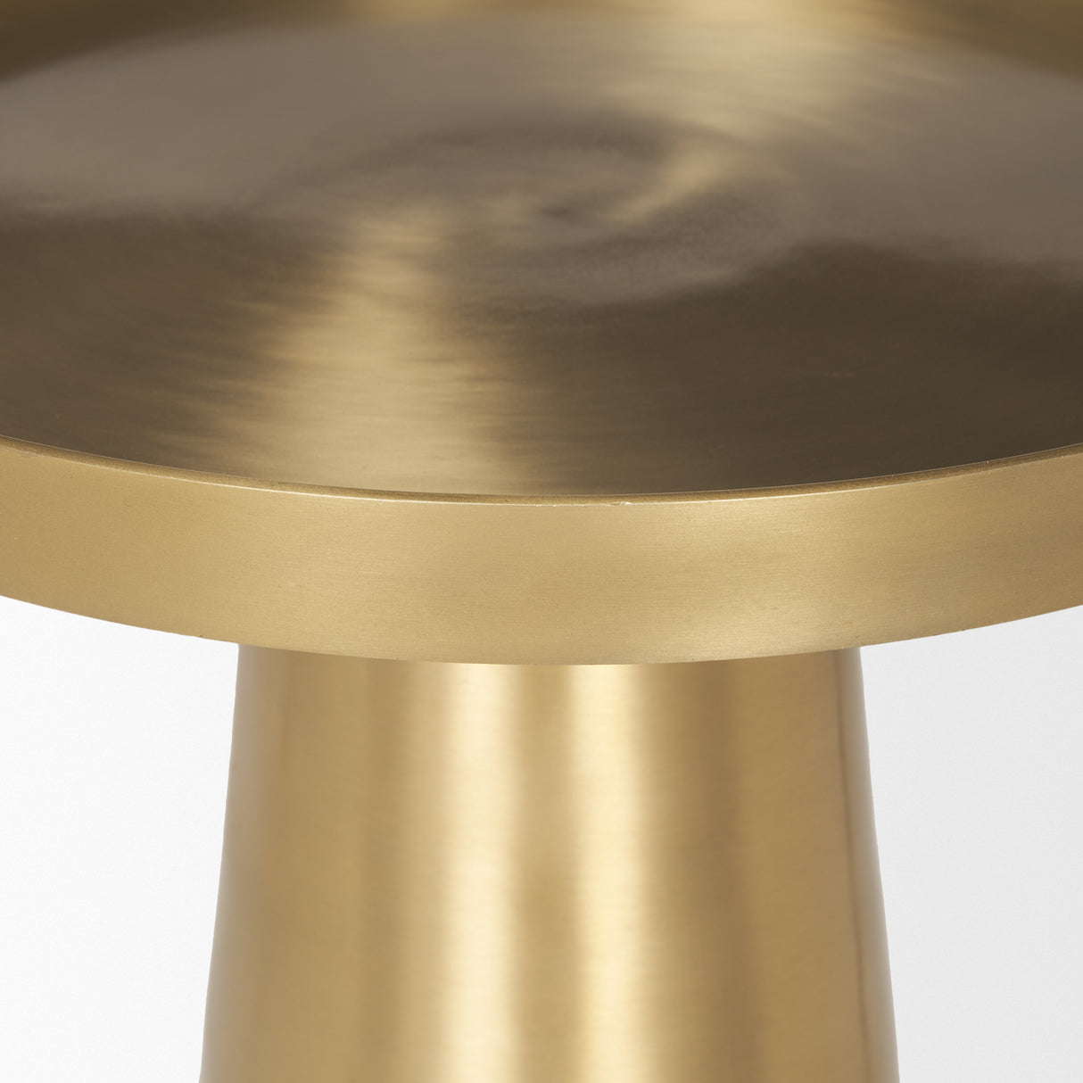 Roland Satin Brass Cast Aluminum Metal Accent Table from Mercana - Luna Furniture