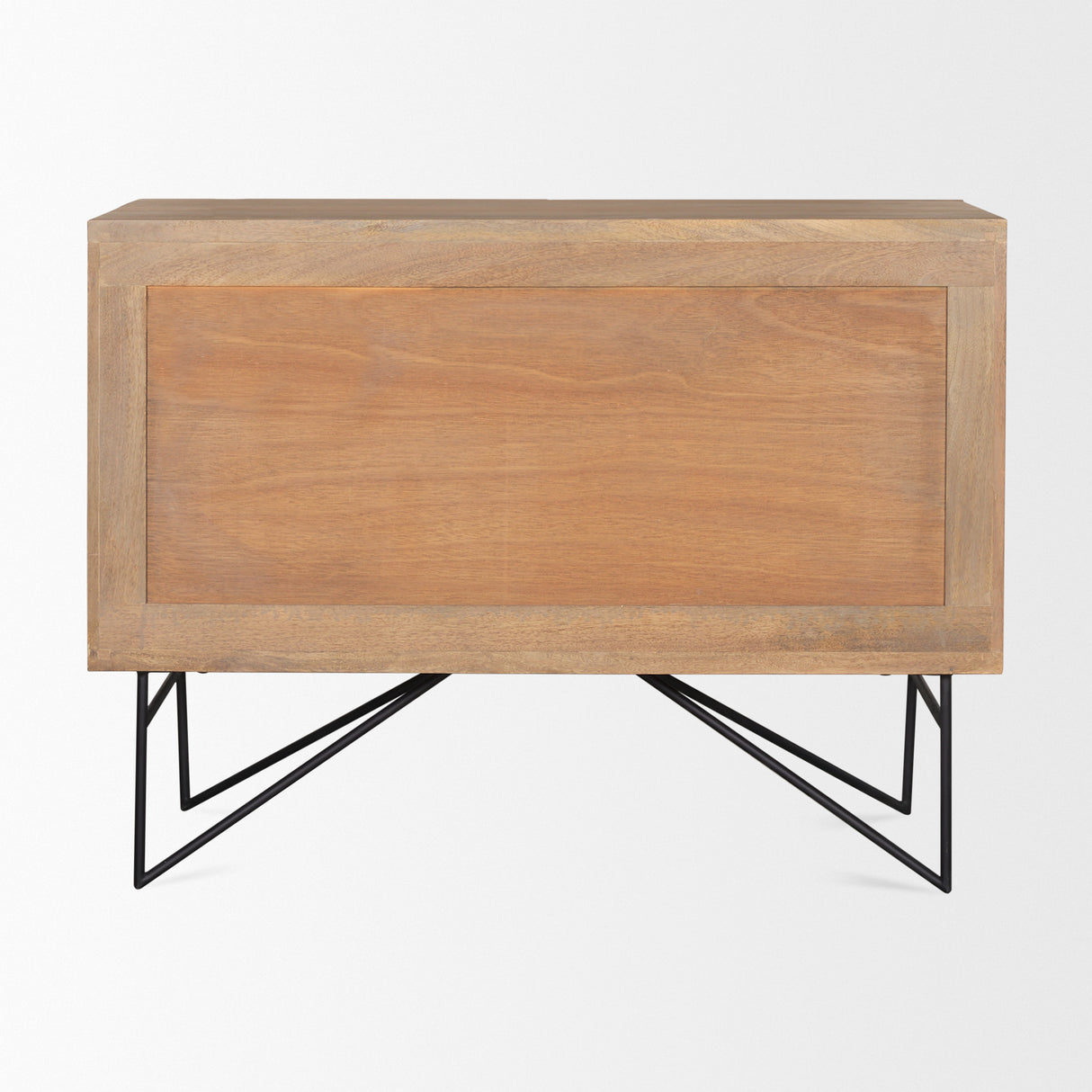 Darwin Light Brown Wooden 2 Door w/ 2 Shelves Accent Cabinet from Mercana - Luna Furniture