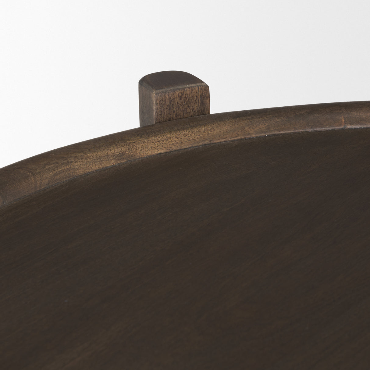 Romi Dark Brown Wood w/ Bottom Shelf Oval Coffee Table from Mercana - Luna Furniture
