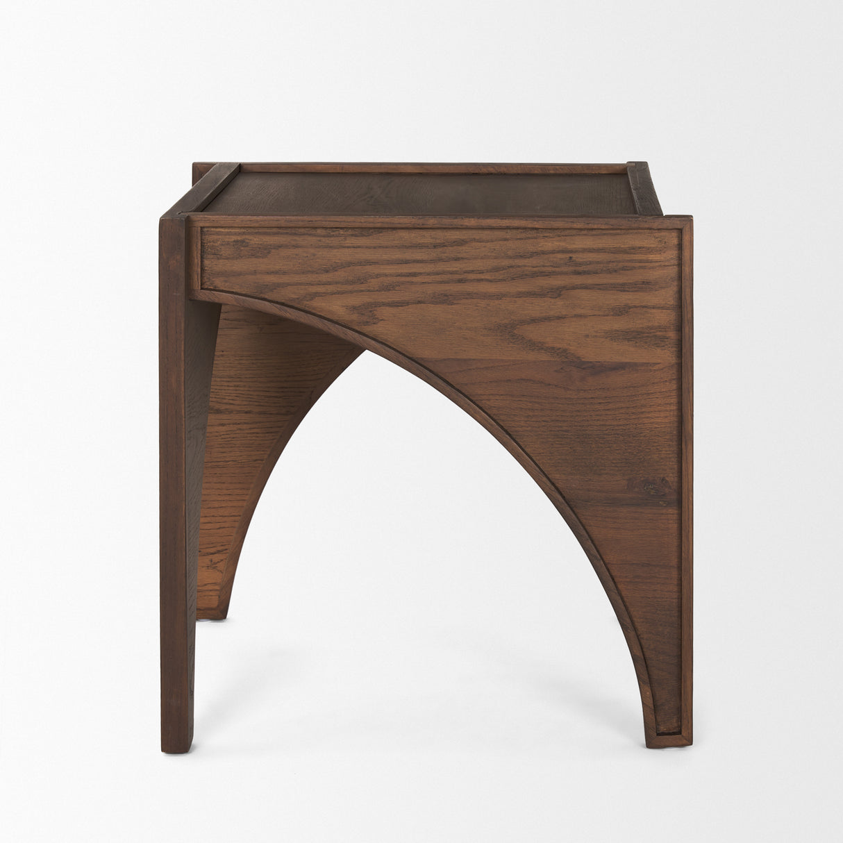 Laraya Medium Brown Wood w/ Arches End Table from Mercana - Luna Furniture