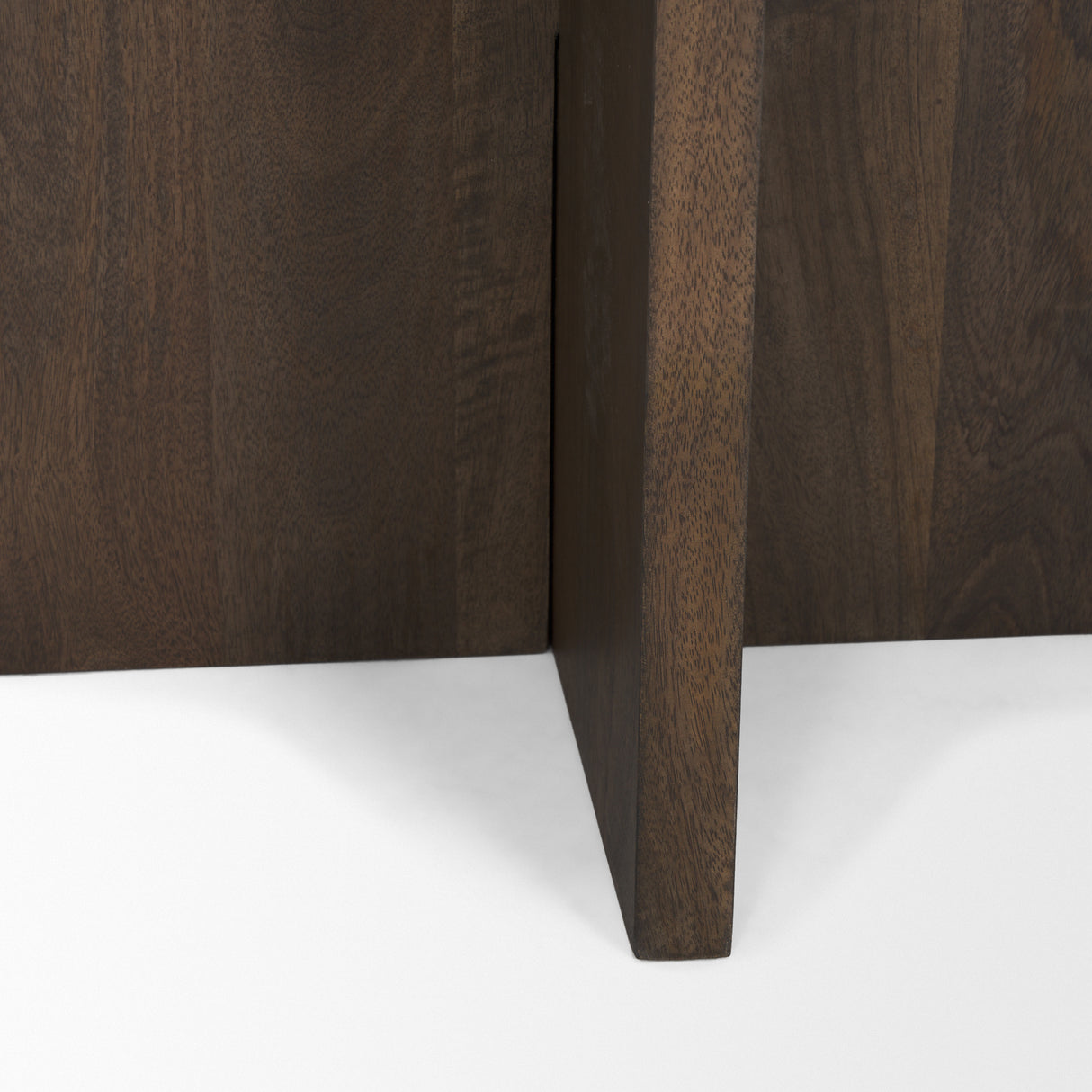 Bianca Dark Brown Wood w/ Marble Round Accent Table from Mercana - Luna Furniture