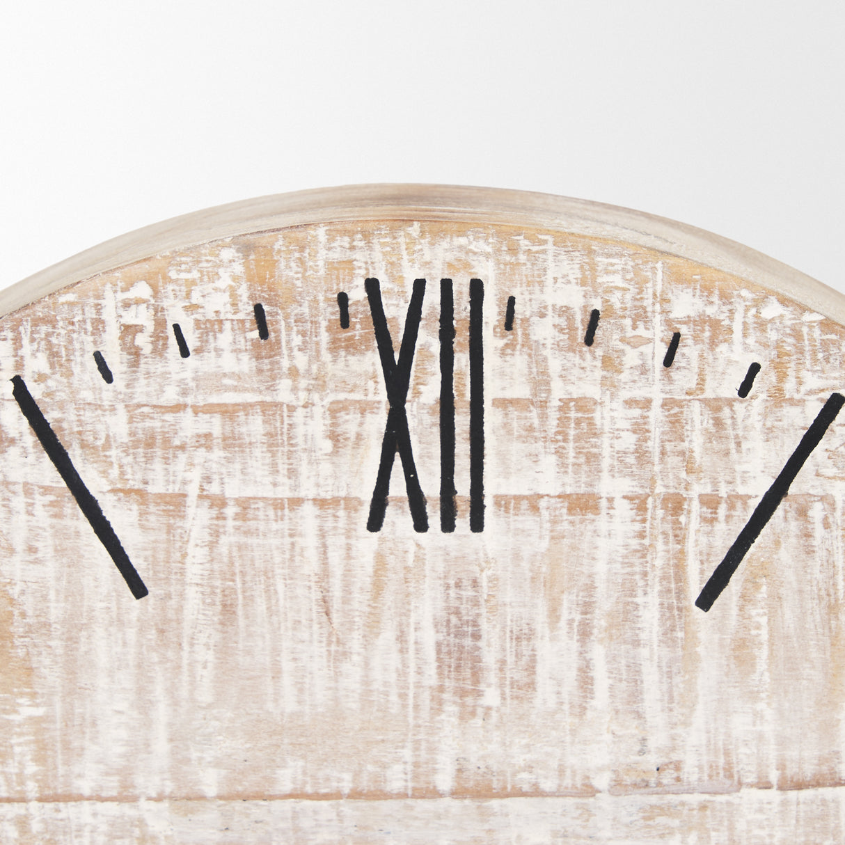 Raja Matte Black Metal w/ Wood Table Clock from Mercana - Luna Furniture