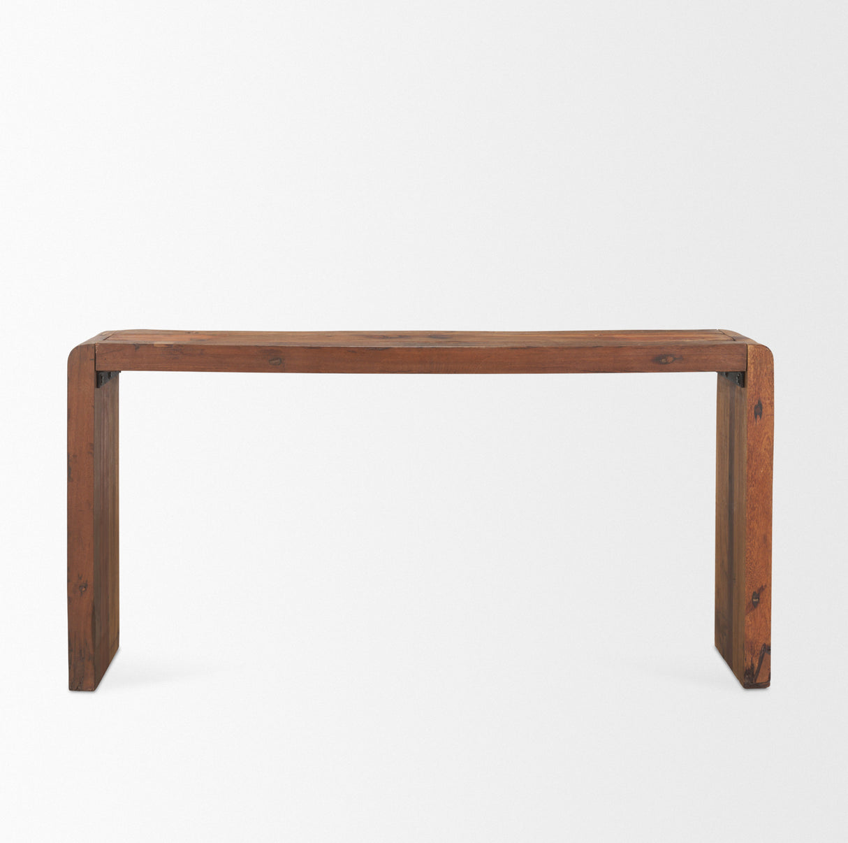 Estelle Rustic Brown Reclaimed Wood Console Table from Mercana - Luna Furniture