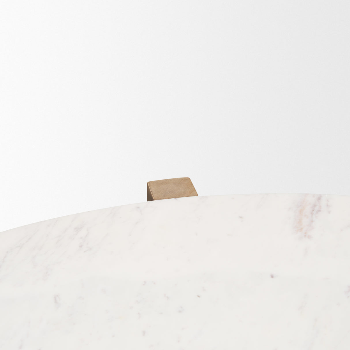Bianca Light Brown Wood w/ Round Marble Top Coffee Table from Mercana - Luna Furniture