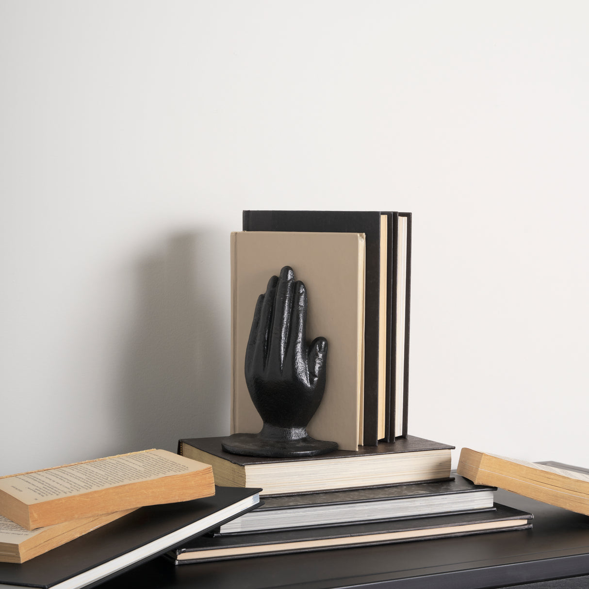 Praying Hands Bronze Cast Iron Book Ends from Mercana - Luna Furniture