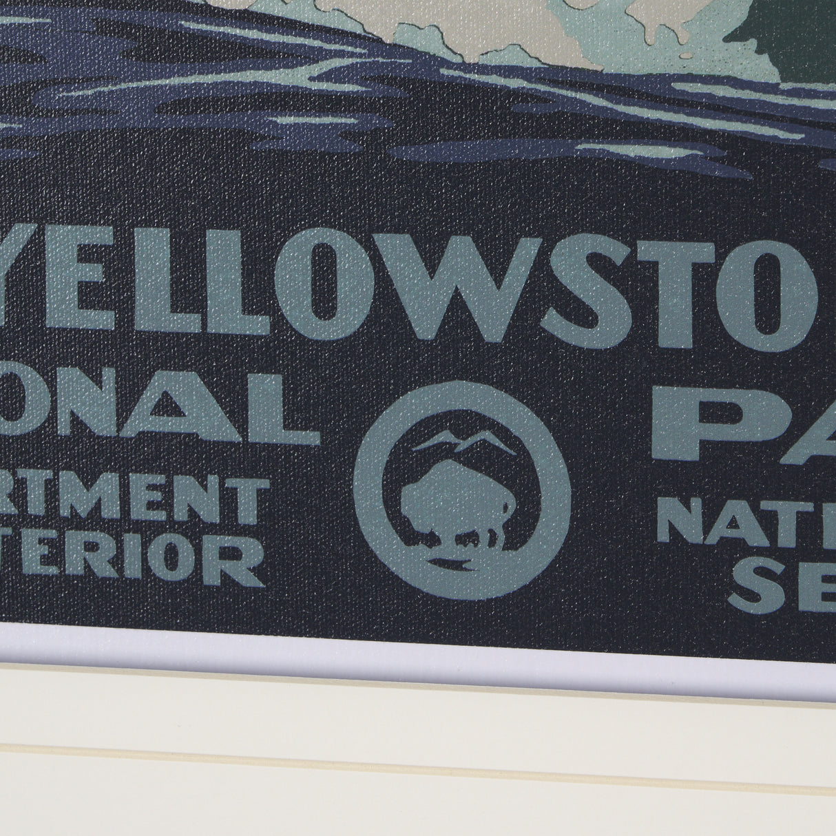 Yellowstone National Park by The Vinatage Collection a Framed Art Print Matted under Glass from Mercana - Luna Furniture