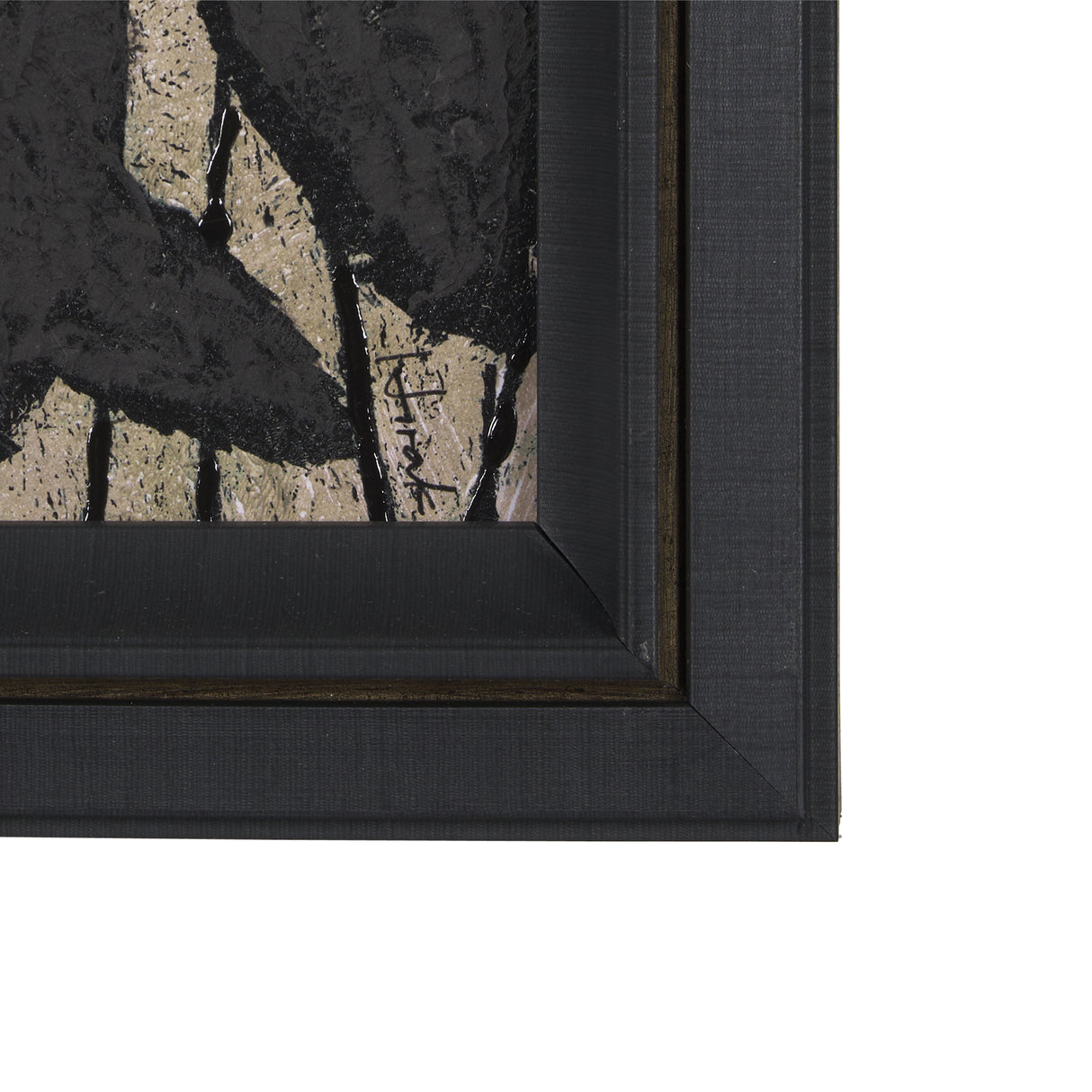 Etched Silouette I by Mercana Studio a Hand Embellished Textured Framed Art Print from Mercana - Luna Furniture