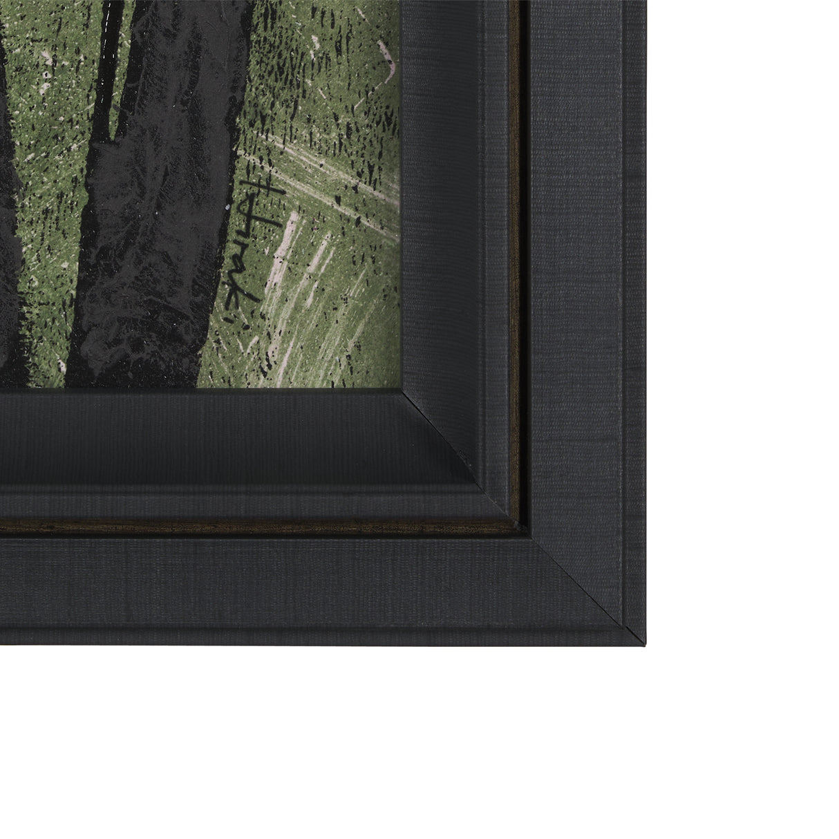 Etched Silouette V by Mercana Studio a Hand Embellished Textured Framed Art Print from Mercana - Luna Furniture