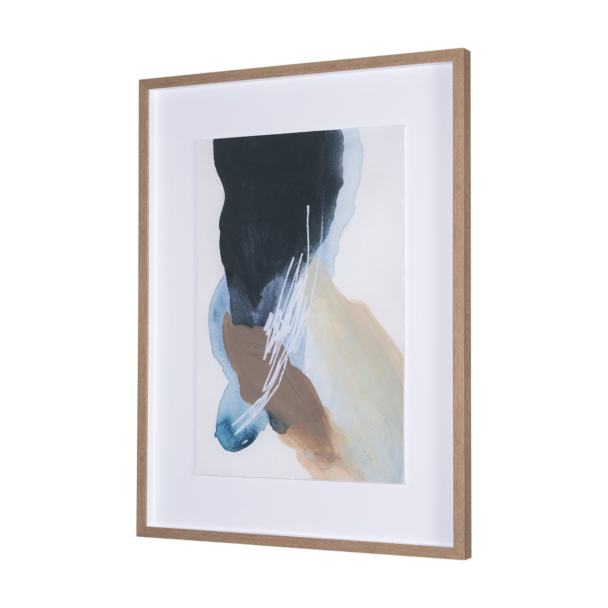 Darkness Leads to Light I by IrHavuka Hand Embellished Textured Framed Art Print Matted under Glass from Mercana - Luna Furniture