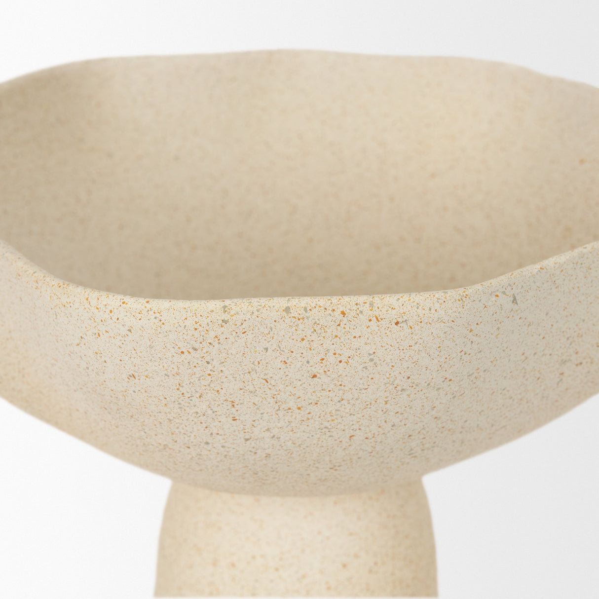 Radka Beige Textured Small Metal Decorative Bowl from Mercana - Luna Furniture