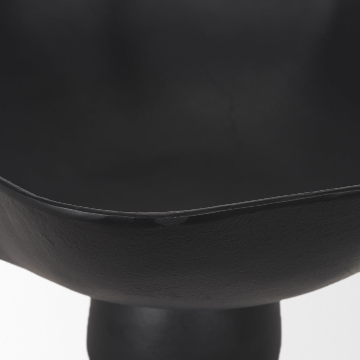 Radka Large Matte Black Metal Decorative Bowl from Mercana - Luna Furniture