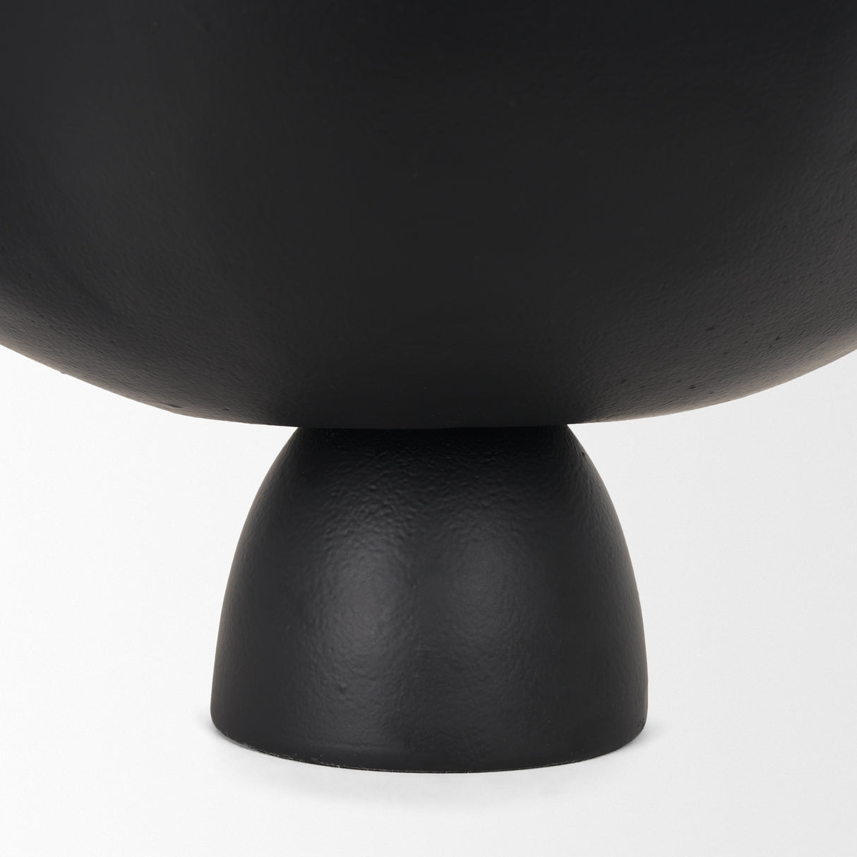 Radka Large Matte Black Metal Decorative Bowl from Mercana - Luna Furniture