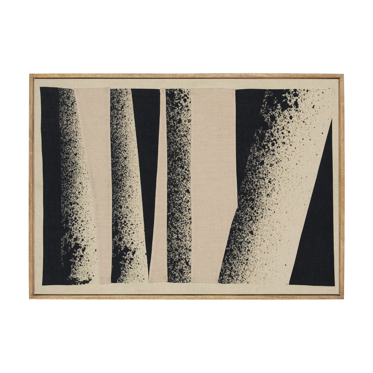 Revelin Small Fabric Collage Framed Linen Wall Art from Mercana - Luna Furniture