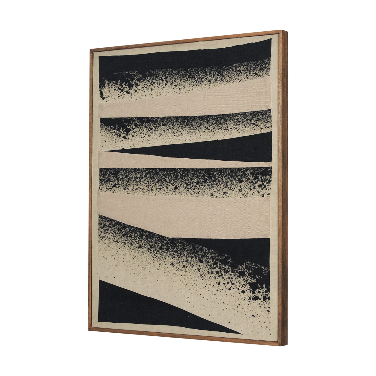 Revelin Large Fabric Collage Framed Linen Framed Wall Art from Mercana - Luna Furniture