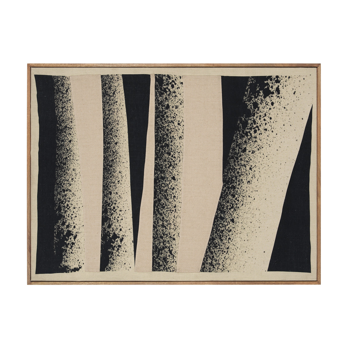 Revelin Large Fabric Collage Framed Linen Framed Wall Art from Mercana - Luna Furniture