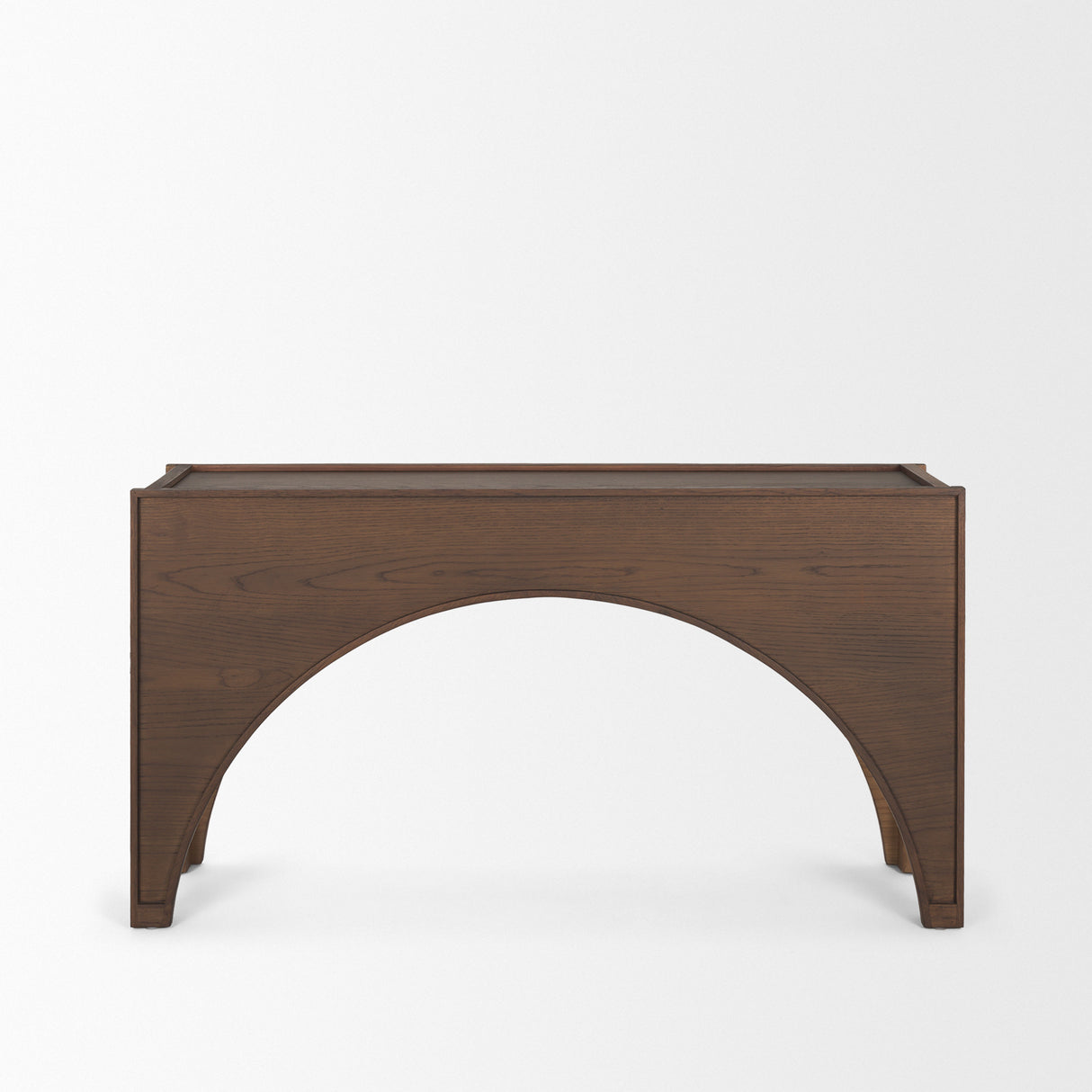 Laraya Dark Brown Wood Arched Console Table from Mercana - Luna Furniture
