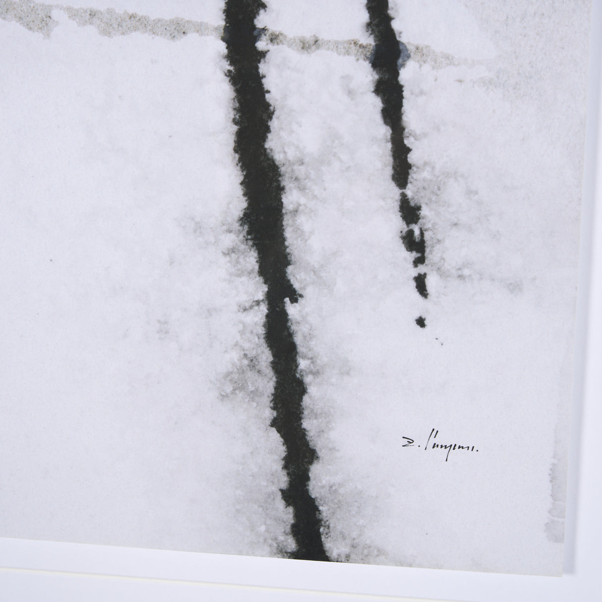 Clouding Mirror I by Panpan Zhang a Framed Art Print Matted under Glass from Mercana - Luna Furniture