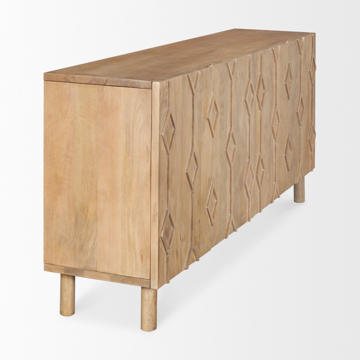 Heera Light Brown Diamond w/ Shelf Motif Sideboard from Mercana - Luna Furniture