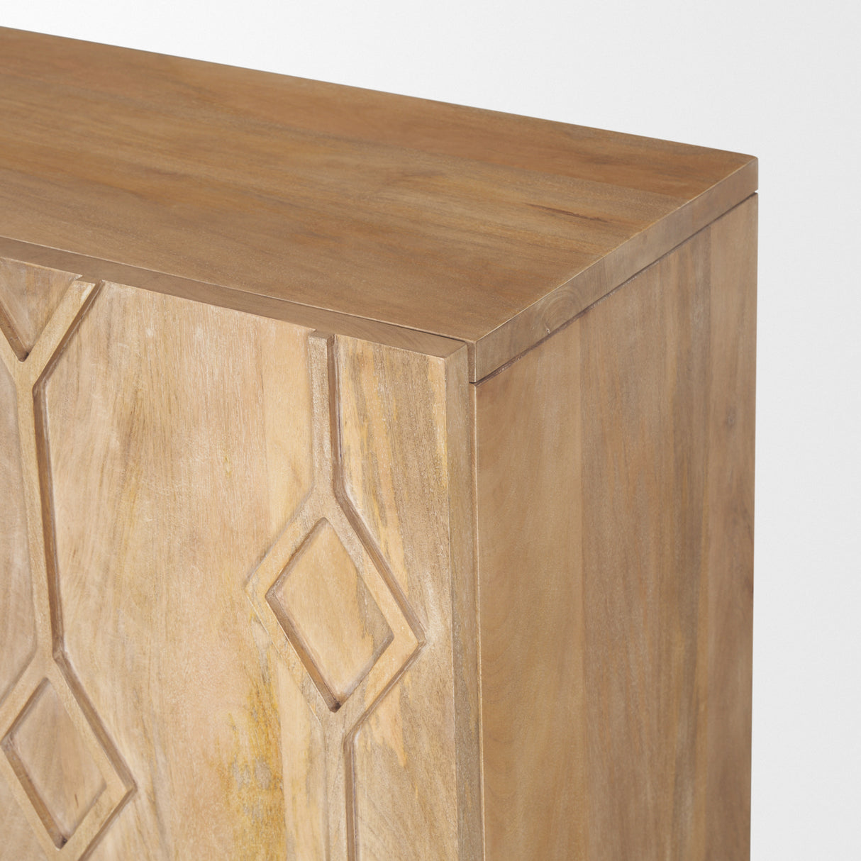 Heera Light Brown Diamond w/ Shelf Motif Sideboard from Mercana - Luna Furniture