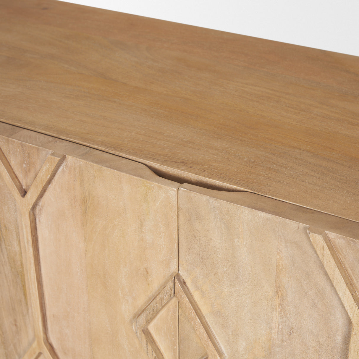 Heera Light Brown Diamond w/ Shelf Motif Sideboard from Mercana - Luna Furniture