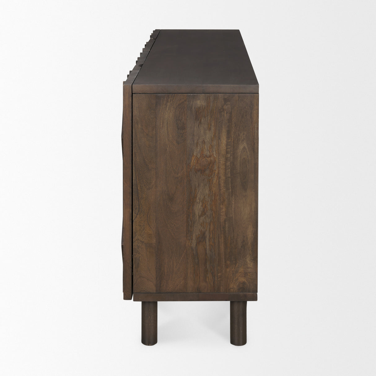 Heera Dark Brown Diamond Motif w/ Shelf Sideboard from Mercana - Luna Furniture
