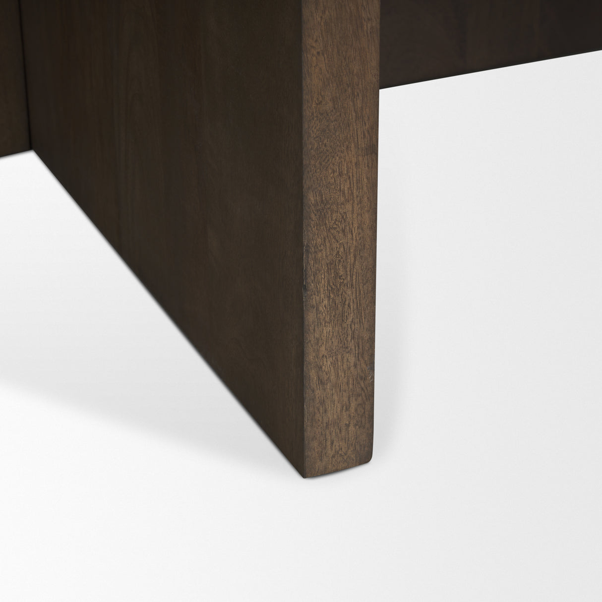 Bianca Dark Brown Wood w/ Marble Round Top Coffee Table from Mercana - Luna Furniture