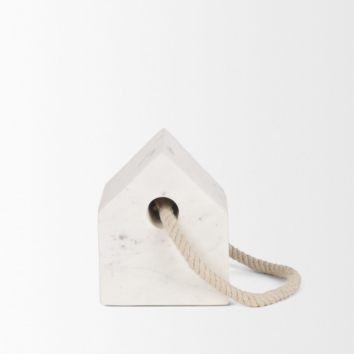 Raena White Marble House Door Stopper from Mercana - Luna Furniture