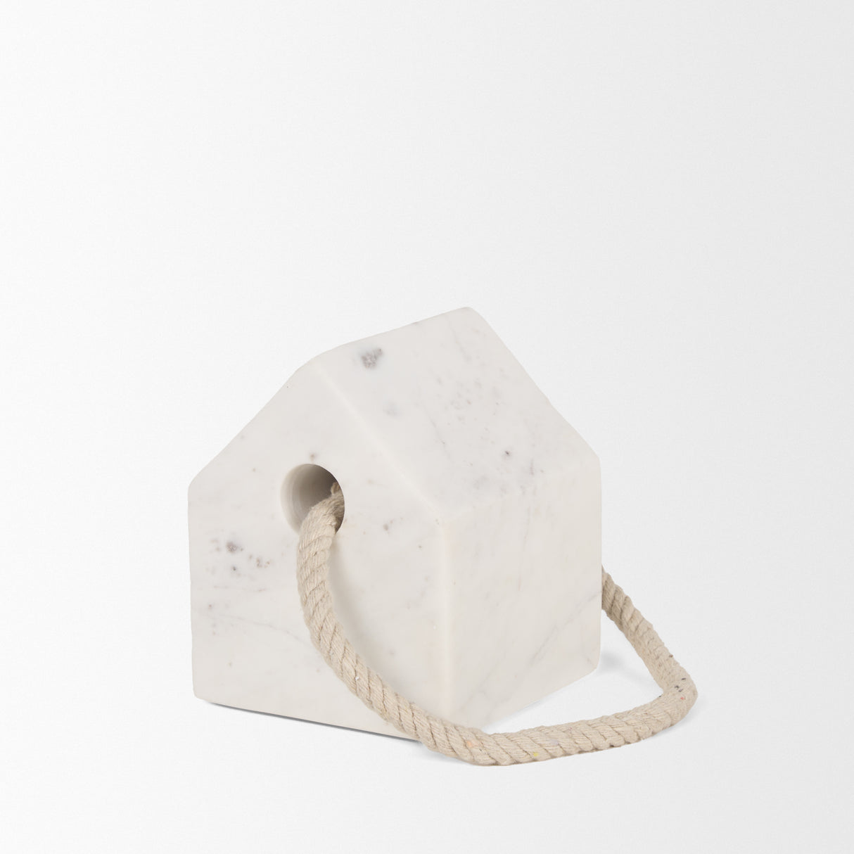 Raena White Marble House Door Stopper from Mercana - Luna Furniture