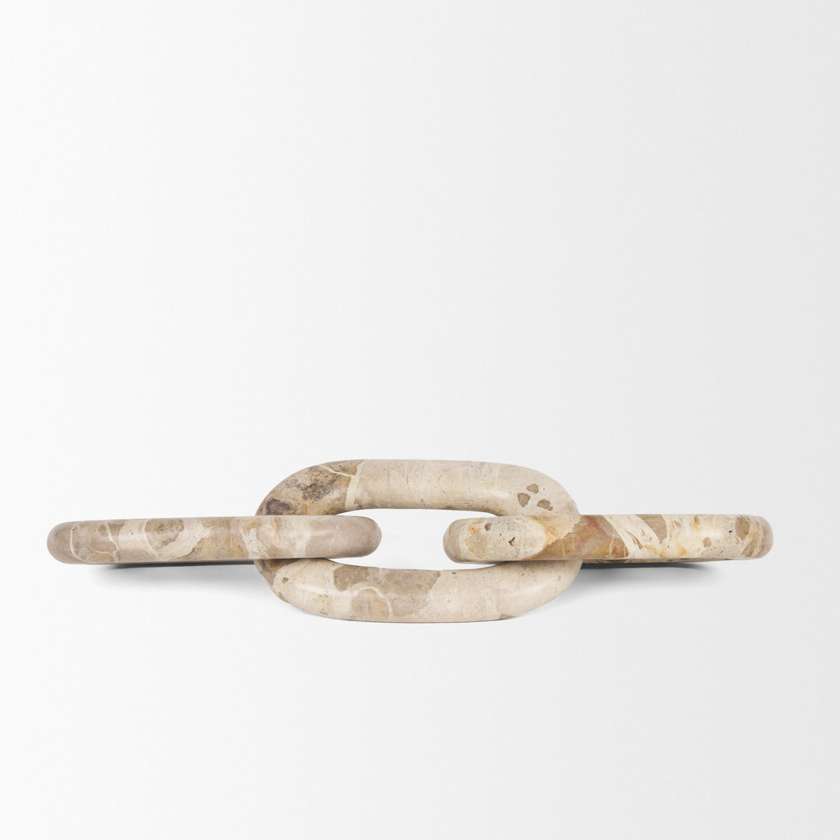 Reinir Beige Marble Chain Link Decorative Object from Mercana - Luna Furniture